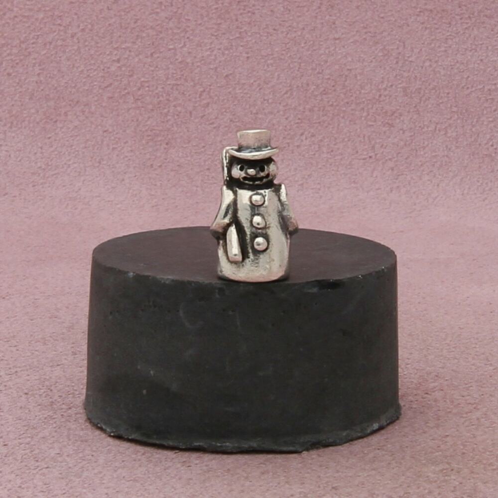 trollbeads sterling silver snowman christmas bead charm